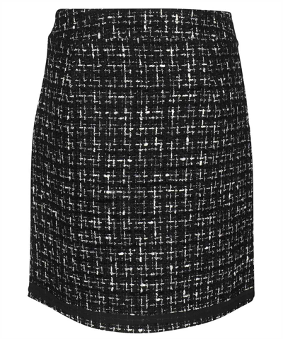 Karl Lagerfeld Skirt With Side Slits At Hem In Black