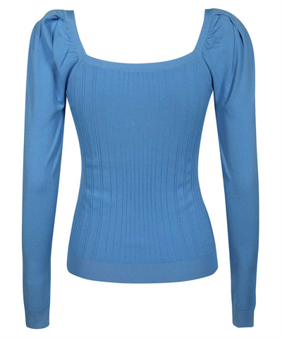 Karl Lagerfeld Logo-embroidered T-shirt In Blue