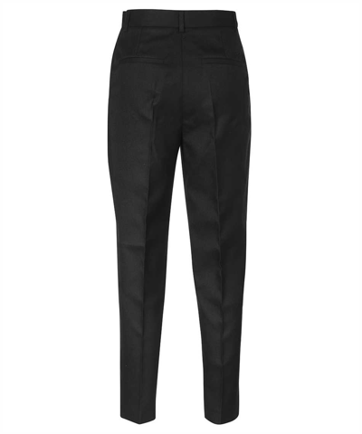 Shop Karl Lagerfeld Straight-leg Trousers In Black