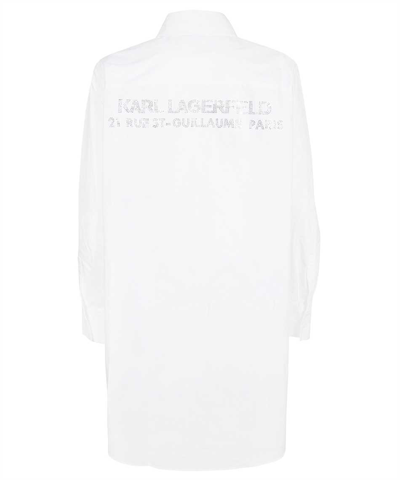 Karl Lagerfeld Logo-embellished Shirt In White