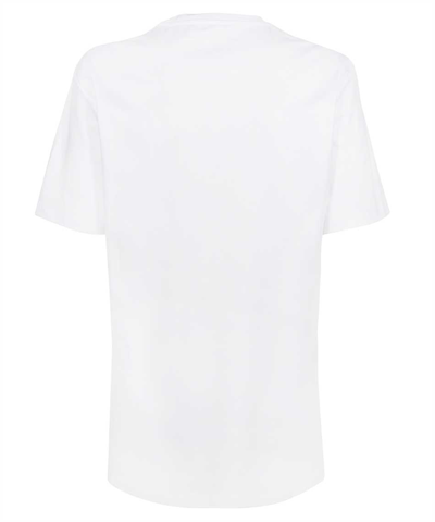 Shop Versace Logo Crew-neck T-shirt In White