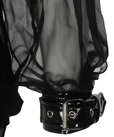 Moschino Silk Blouse In Black