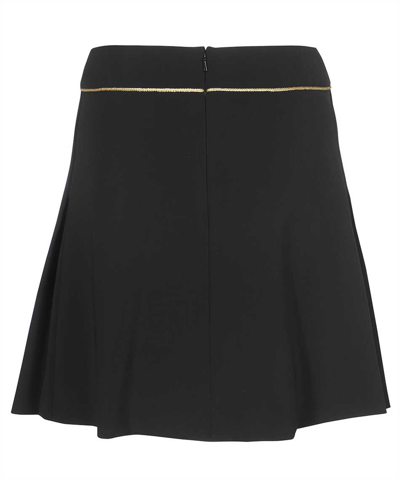 Shop Moschino Technical Fabric Mini-skirt In Black