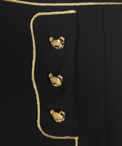 Moschino Technical Fabric Mini-skirt In Black