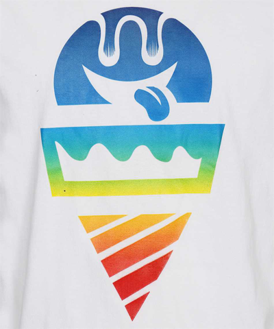 Shop Icecream Printed Cotton T-shirt In White
