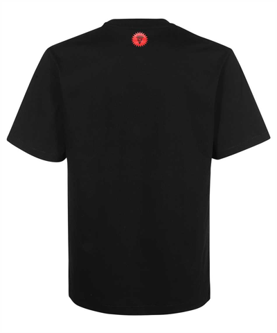 Shop Icecream Printed Cotton T-shirt In Black