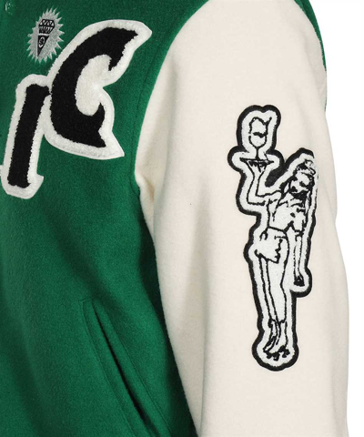Shop Icecream Patch Bomber Jacket In Green