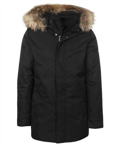 Shop Pyrenex Fur Hood Parka In Black