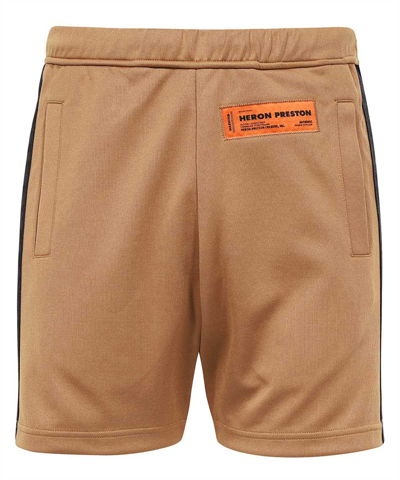 Shop Heron Preston Bermuda In Brown