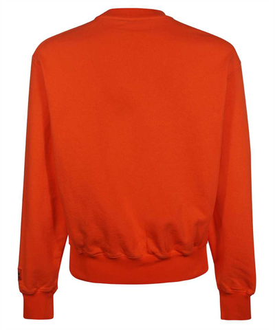 Shop Heron Preston Cotton Crew-neck Sweatshirt In Orange