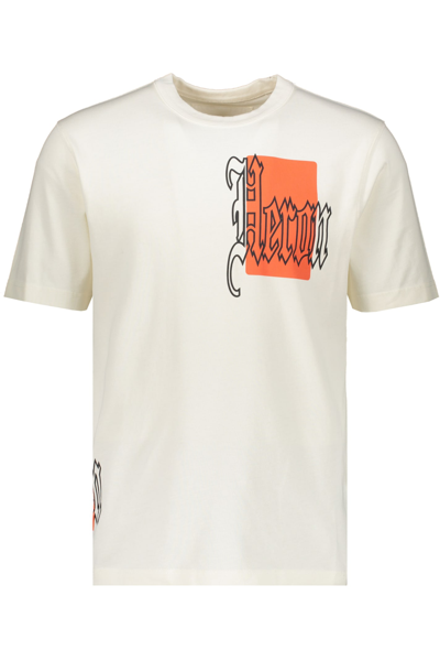 Shop Heron Preston Printed Cotton T-shirt In White