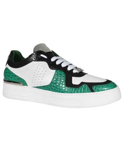 Shop Philipp Plein Low-top Sneakers In Green