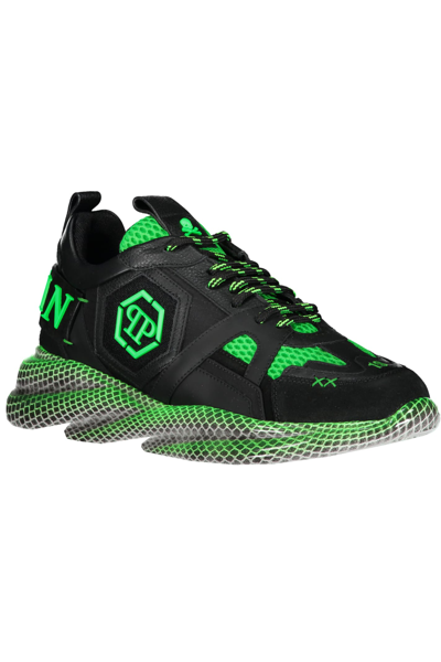 Shop Philipp Plein Low-top Sneakers In Green