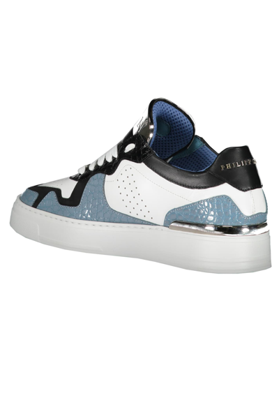 Shop Philipp Plein Low-top Sneakers In Blue