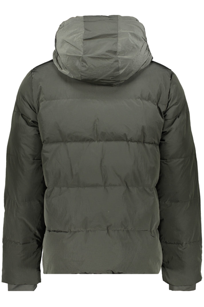 K-way Hooded Down Jacket In Green