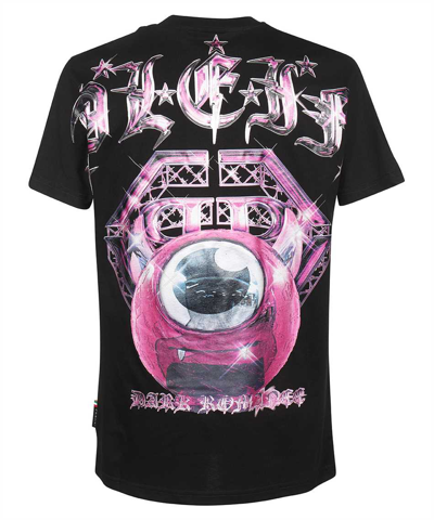 Philipp Plein T-shirt With Round Neck And Short Sleeves In Black