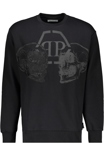 Shop Philipp Plein Print Sweatshirt In Black