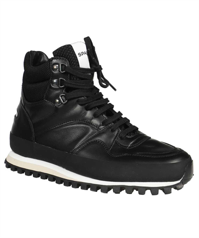Shop Spalwart Leather Lace-up Boots In Black