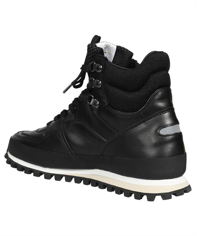Shop Spalwart Leather Lace-up Boots In Black