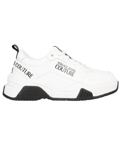 Shop Versace Jeans Couture Low-top Sneakers In White