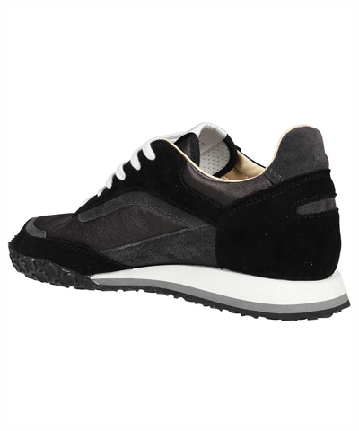 Shop Spalwart Leather Low Sneakers In Black