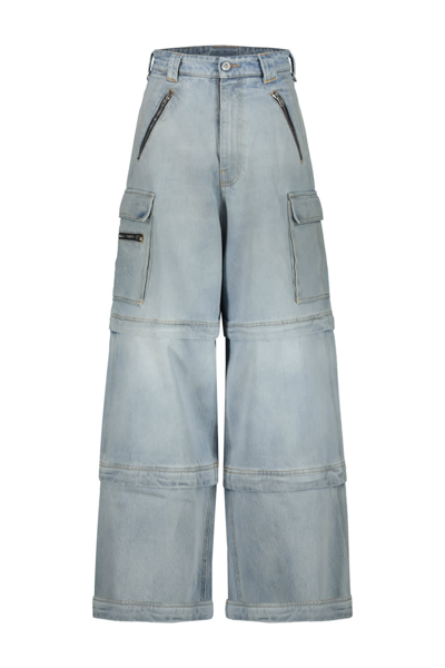 Shop Vetements Transformer Baggy Jeans In Blue