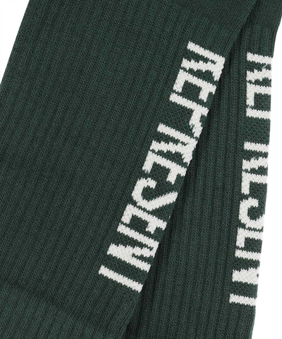 Shop Represent Cotton Socks With Logo In Green