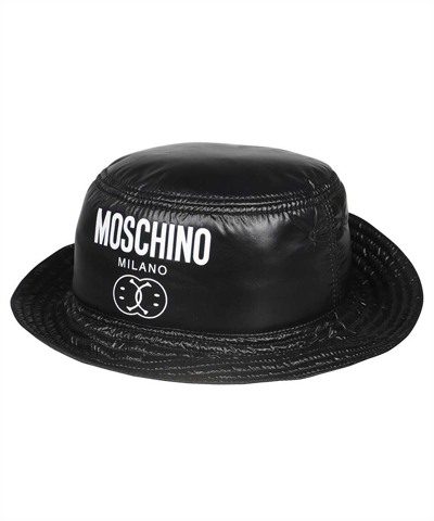 Shop Moschino Bucket Hat In Black