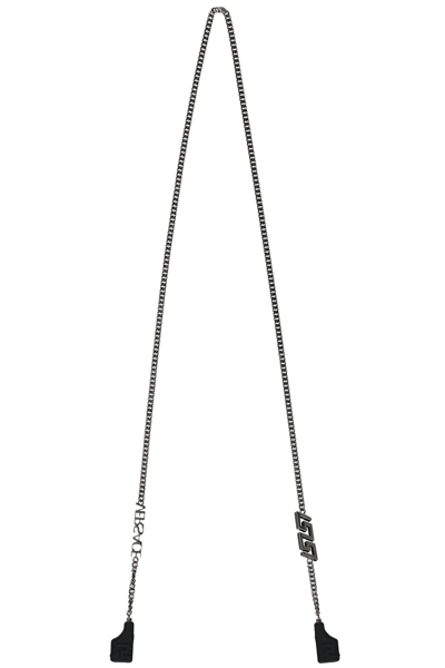 Shop Versace Chain Strap For Wireless Headphones In Black
