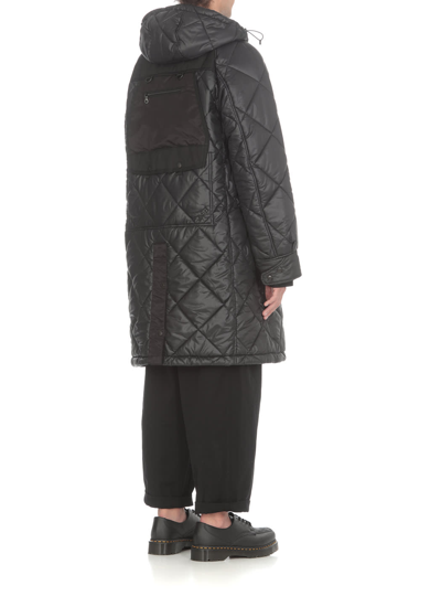 Shop Junya Watanabe Padded And Quilted Coat In Black