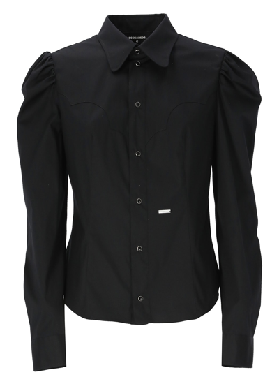 Shop Dsquared2 Cowboy Shirt In Black
