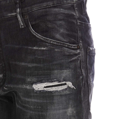 Shop Dsquared2 Ripped Skater Jean Jeans In Black