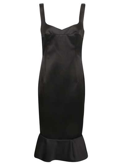 Shop Marni Sleeveless Fitted Dress In Black