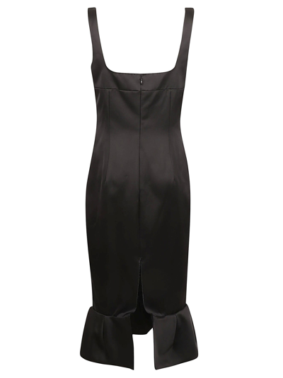 Shop Marni Sleeveless Fitted Dress In Black