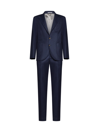 Shop Brunello Cucinelli Suit In Blu