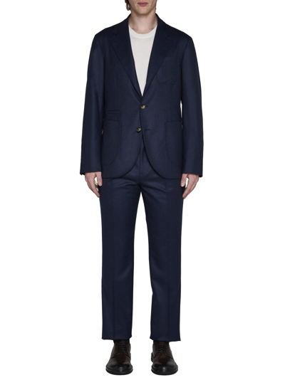 Shop Brunello Cucinelli Suit In Blu