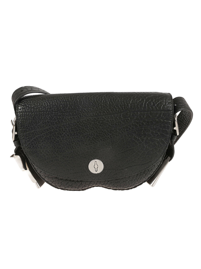 Shop Burberry Twist-lock Shoulder Bag In Black