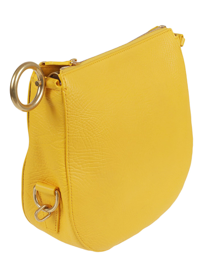 Shop Burberry Knight Lgl Shoulder Bag In Yellow