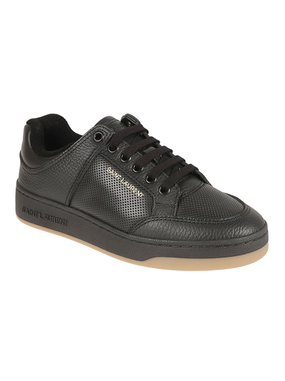 Shop Saint Laurent Sl61 Low Top Sneakers In Black