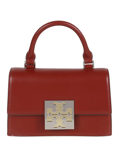 Shop Tory Burch Bon-bon Colorblock Mini Top Handle Tote In Bricklane