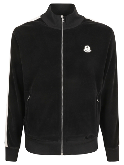 Shop Moncler Genius Zip-up Cardigan In Black