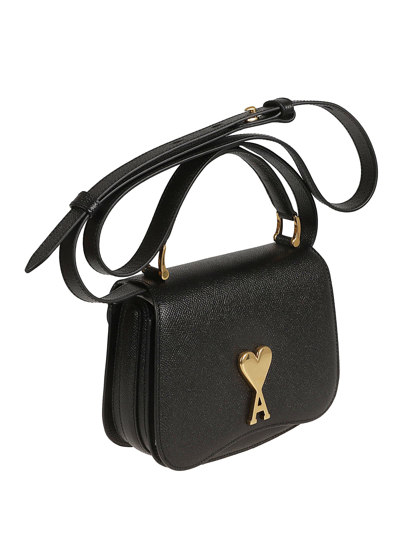 Shop Ami Alexandre Mattiussi Paris Shoulder Bag In Black