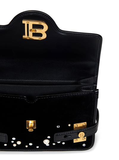 Shop Balmain B-buzz Shoulder 24 Shoulder Bag In Black