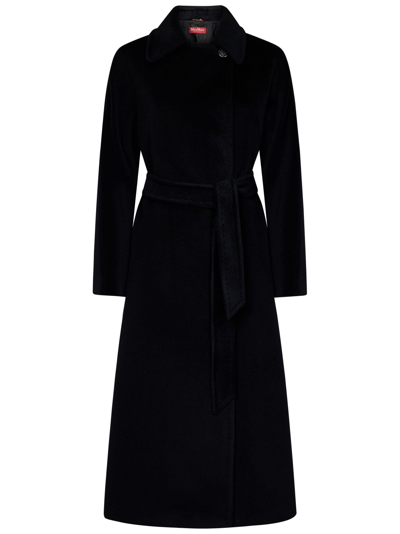 Shop Max Mara Cielo Coat In Black