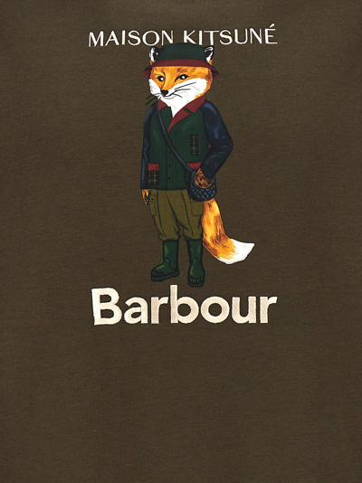 Shop Barbour X Maison Kitsuné Sweatshirt In Green