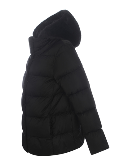 Herno A-shape Down Jacket In Nero