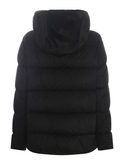 Herno A-shape Down Jacket In Nero