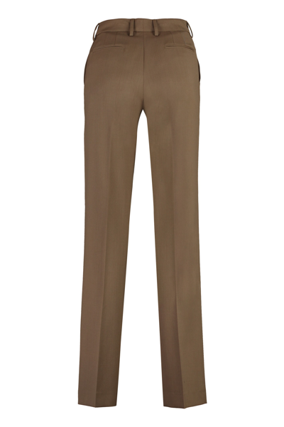 Pt01 Pt Torino Ambra Wool Blend Trousers In Camel
