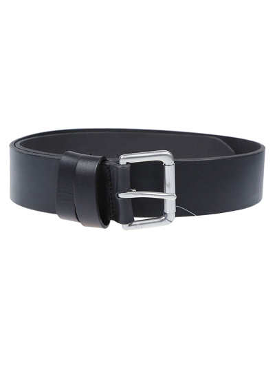 Shop Polo Ralph Lauren Roller Medium Belt In Black