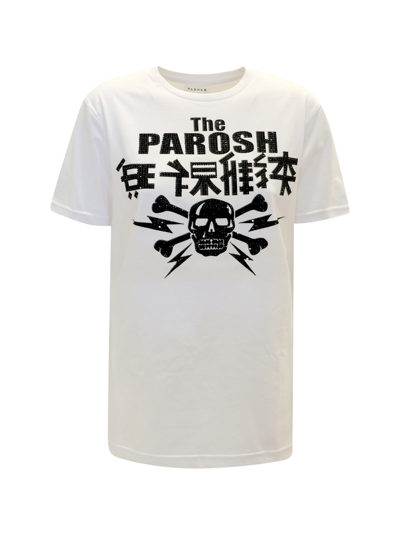Shop P.a.r.o.s.h Parosh 002 Culmine White Cotton T-shirt